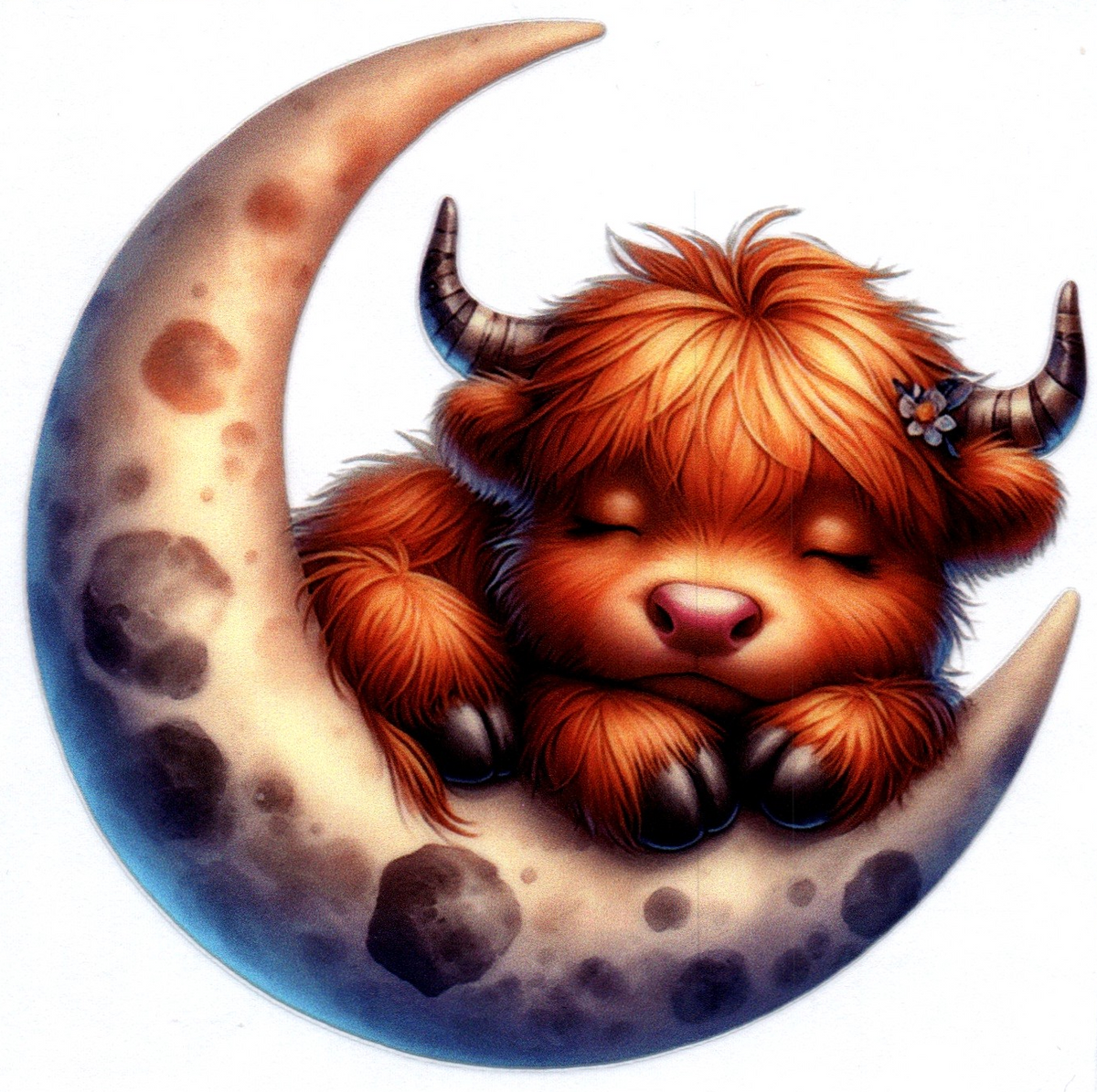 Cow on the Moon Misc. Single Decal 22