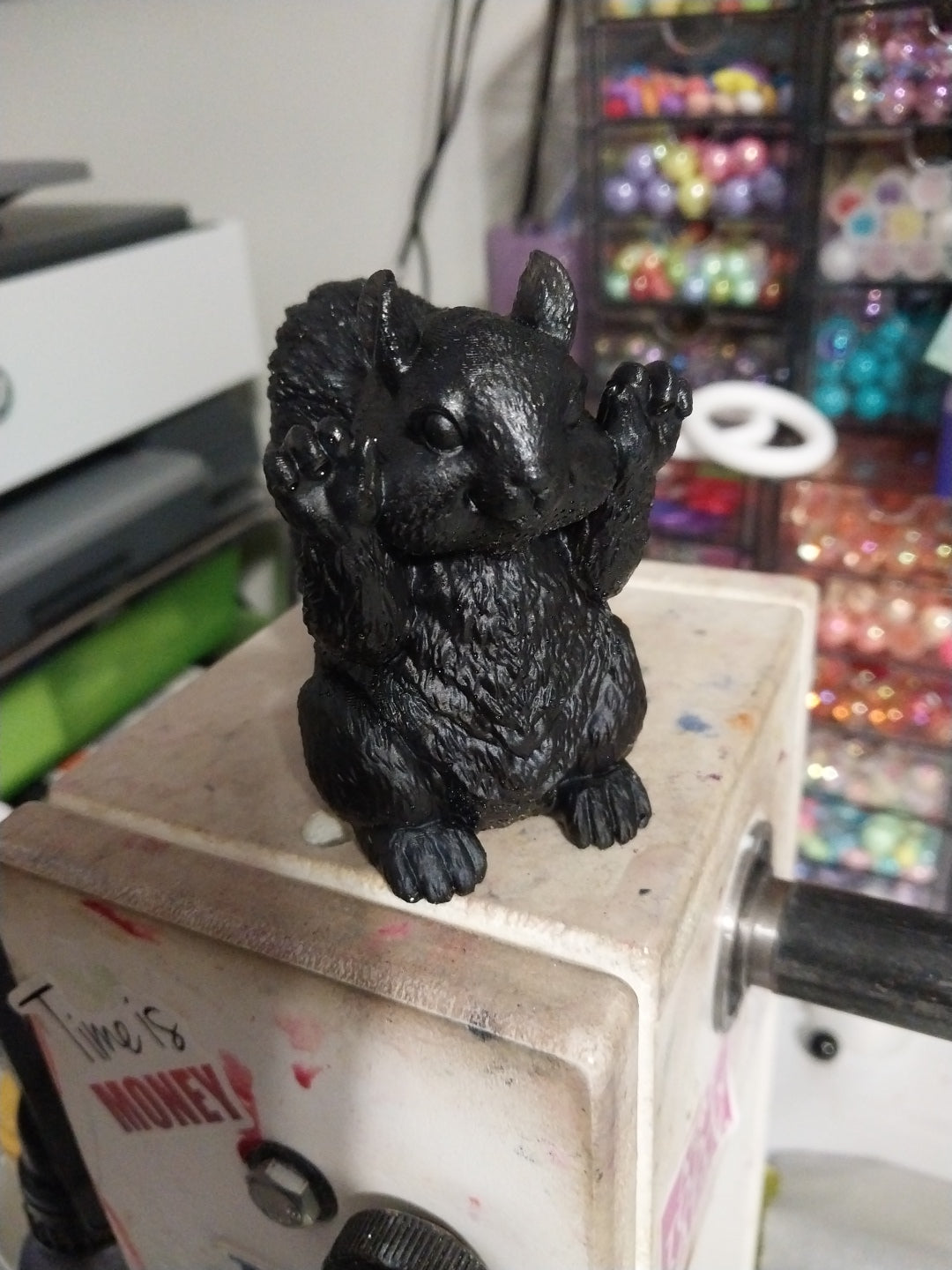 Squirrel  with hands up