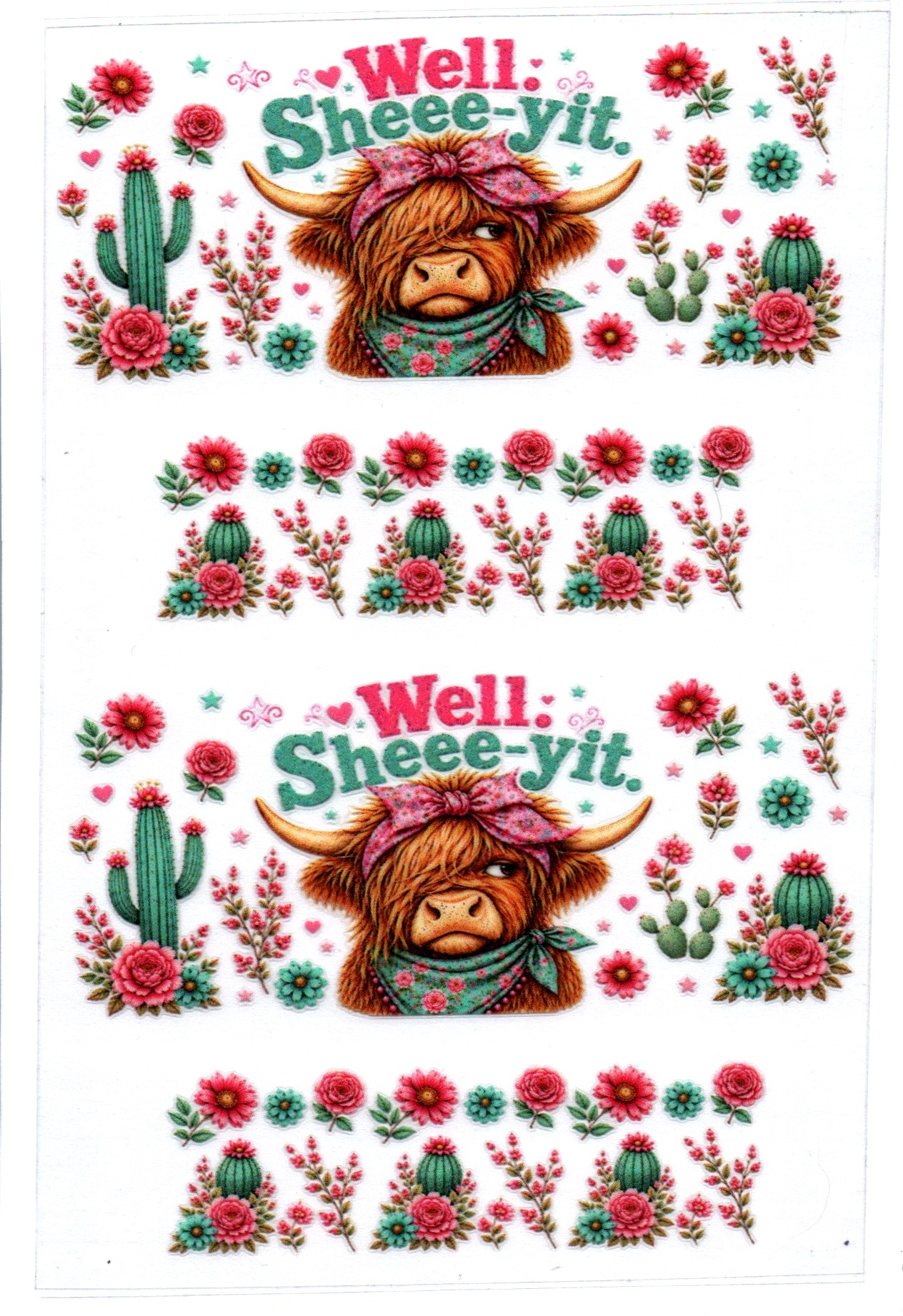 Well Sheee-yit Cow Stanley Key Chain Wrap Double 2