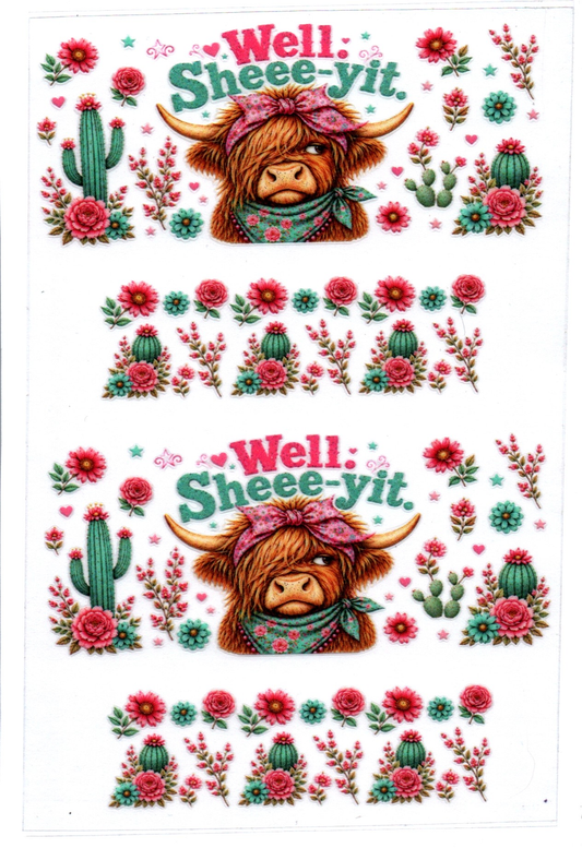 Well Sheee-yit Cow Stanley Key Chain Wrap Double 2