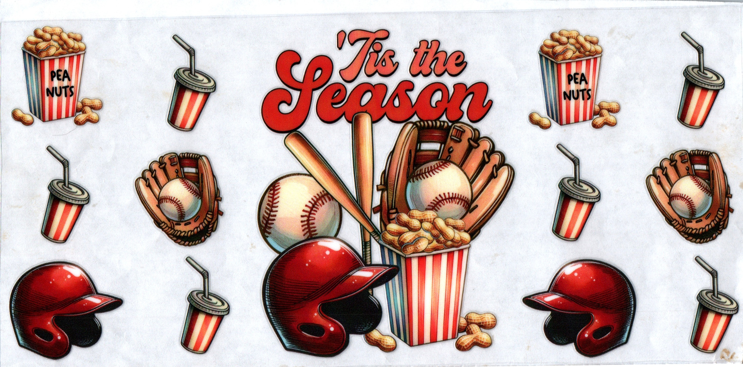 16 oz 1- 'Tis the season baseball 23