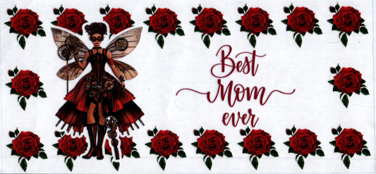 16oz Best Mom Ever w/steampunk girl