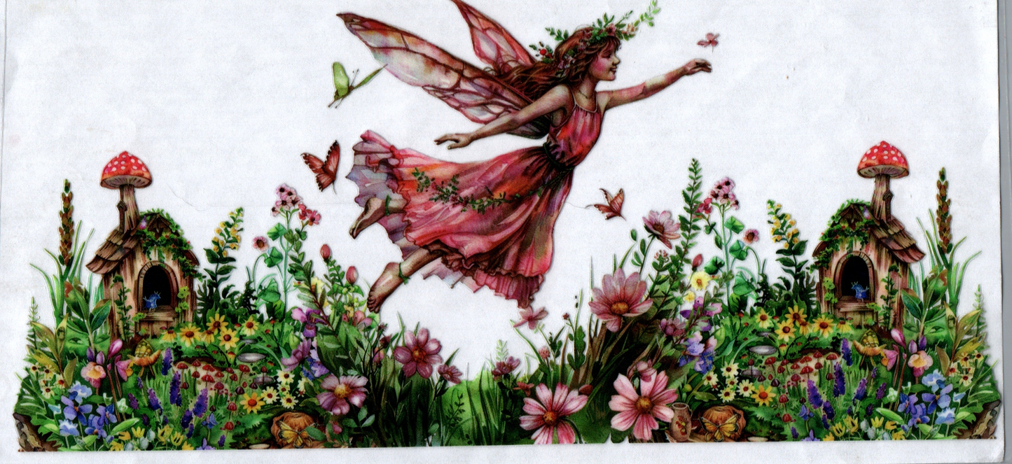 16 oz Fairy flying in garden