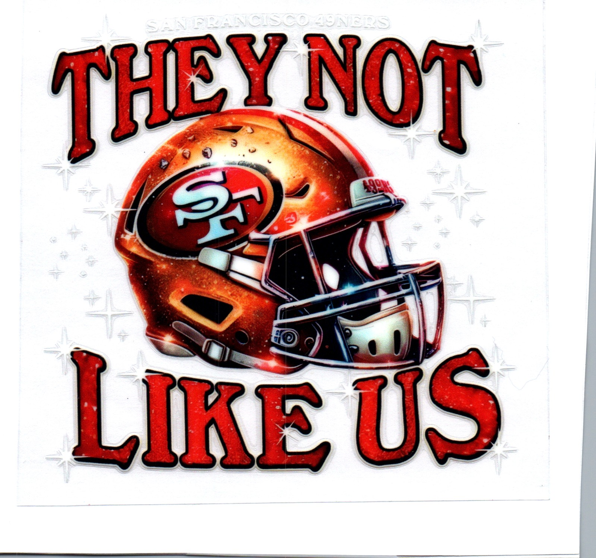 49 they not like us Single Decal football 23