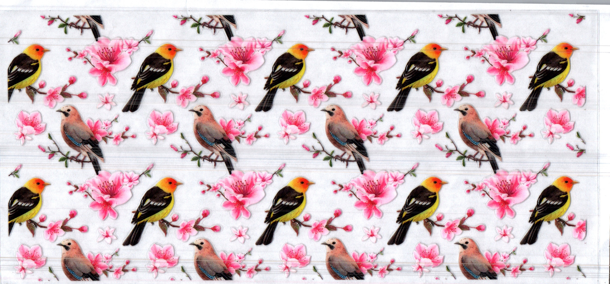 16 oz birds & cherry blossoms assorted 233