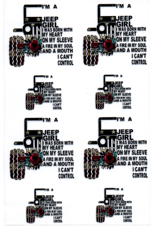 I'm a Jeep Girl Stanley Key Chain Wrap Double 23