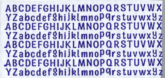 16 oz Dark Blue Letters 24