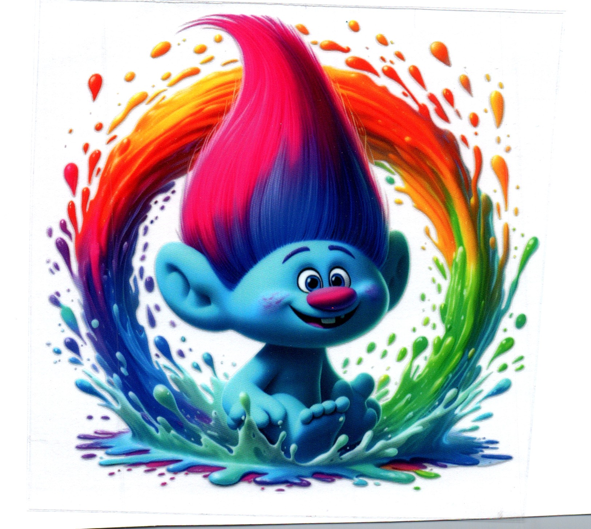rainbow splash troll DECALS 24