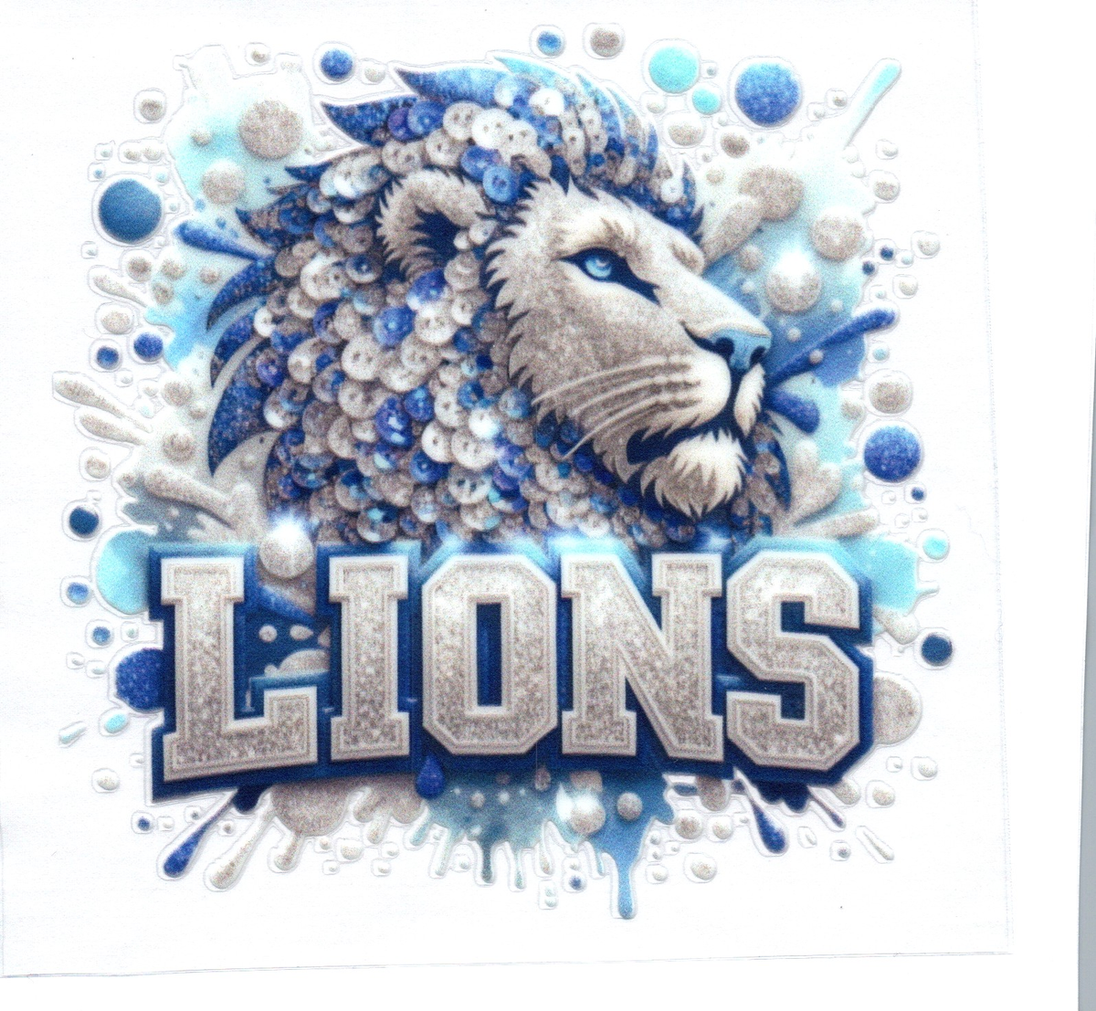 lions Single Decal football 24