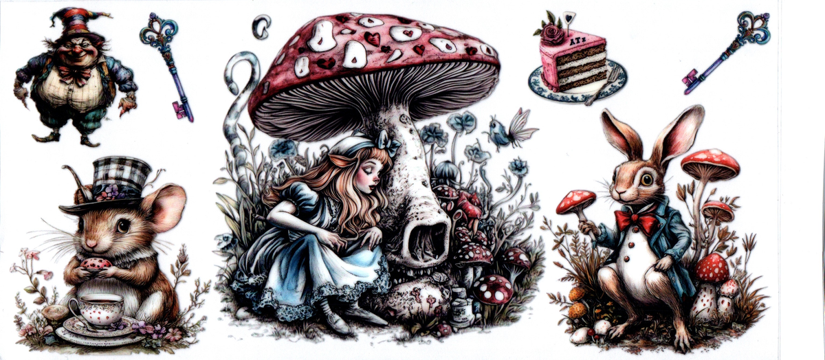Movie -Alice mushroom 24- 16oz wrap