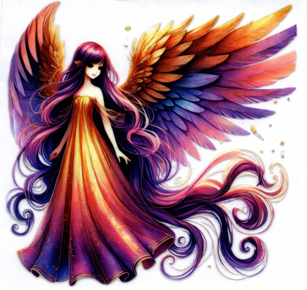 golden angel Single Decal 2