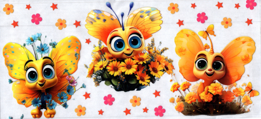 16oz Yellow Animal Butterfly 25