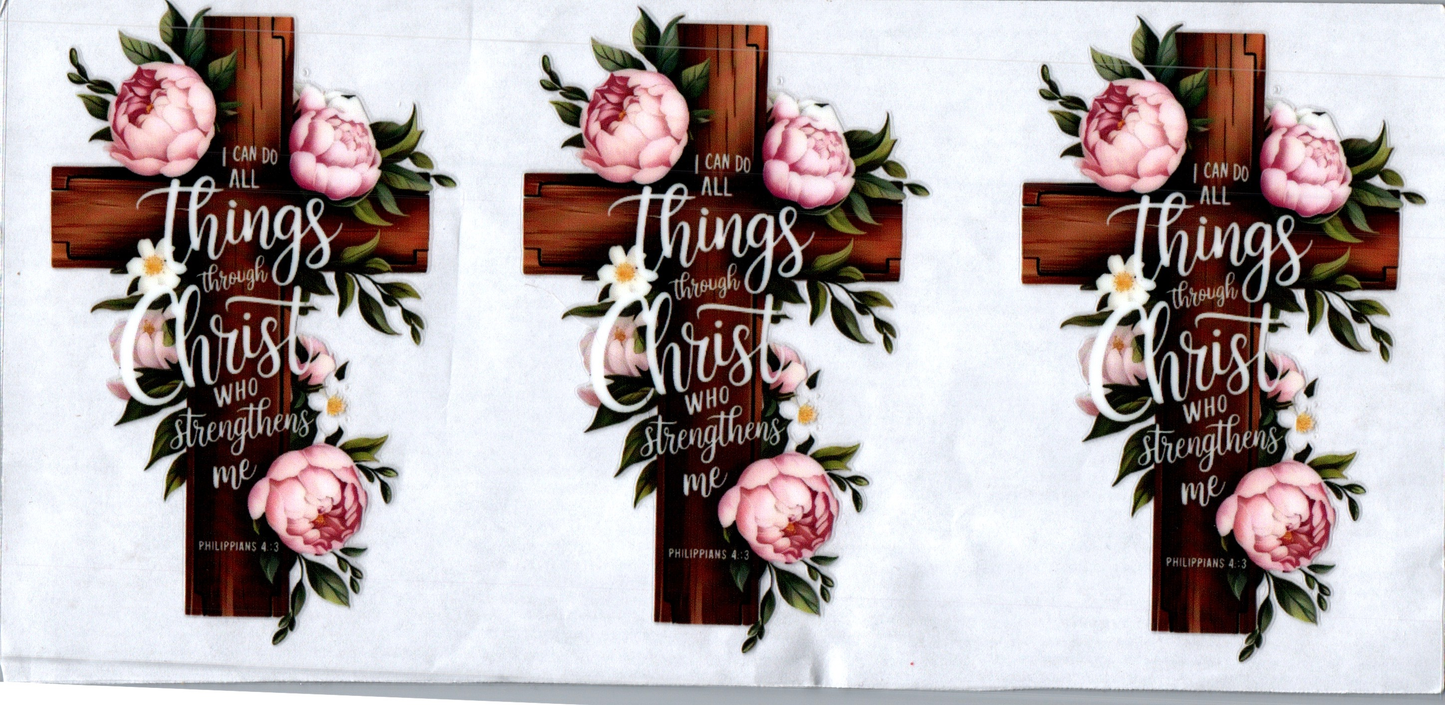 16oz I can do all things through Christ Faith 25