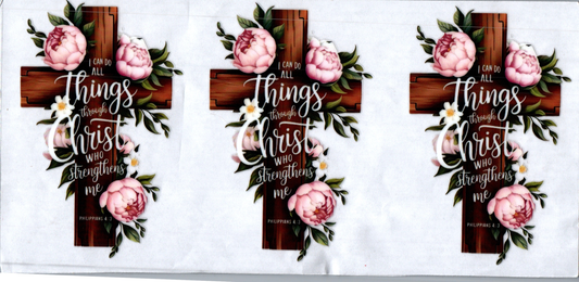 16oz I can do all things through Christ Faith 25