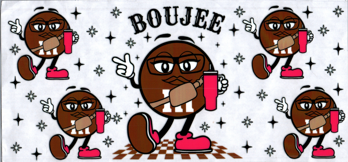 16oz boujee stanley cup brown m&ms 251