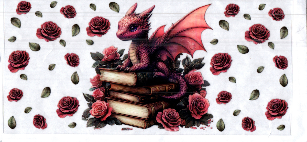 16 oz red dragon on books misc 252