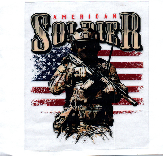 American Soldier Decal