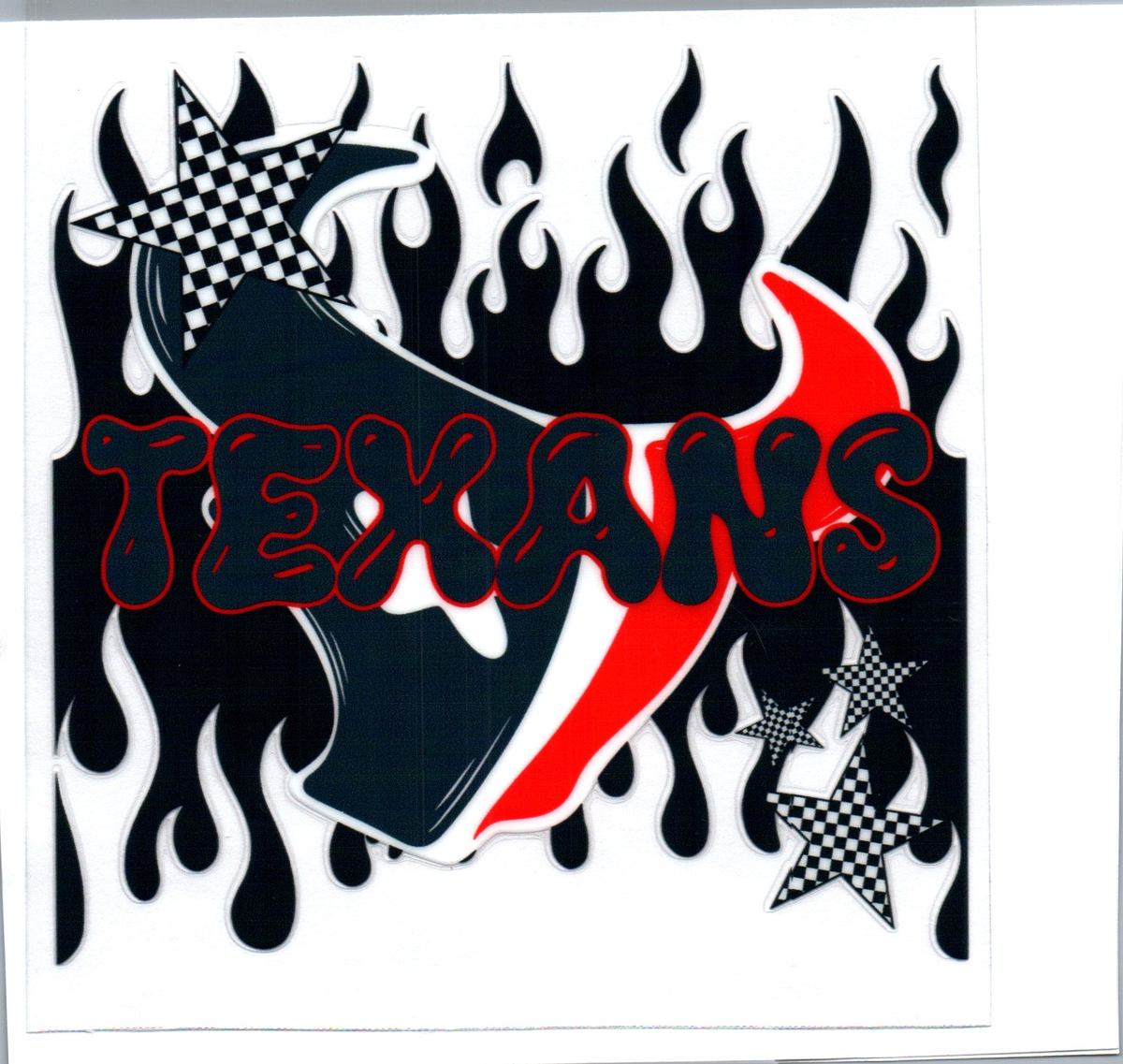 texans Single Decal football 25