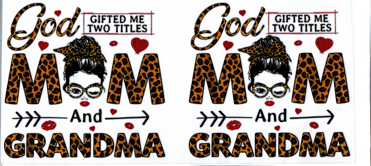 16oz 2 titles mom and grandma brown Family 25