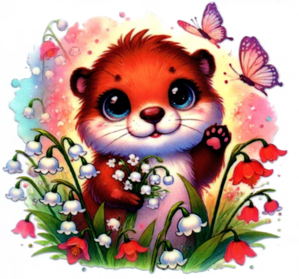Baby Otter Single Decal 2