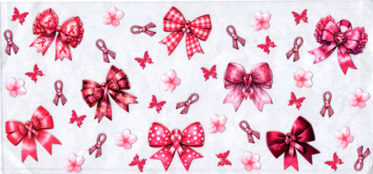 16oz Breast Cancer Ribbons and Bows 26