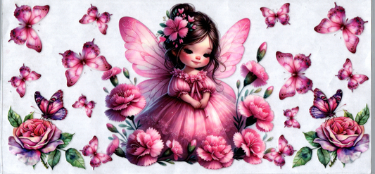 16 oz Little Fairy in pink dress
