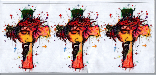 16oz Cross w/Jesus Face Faith 26