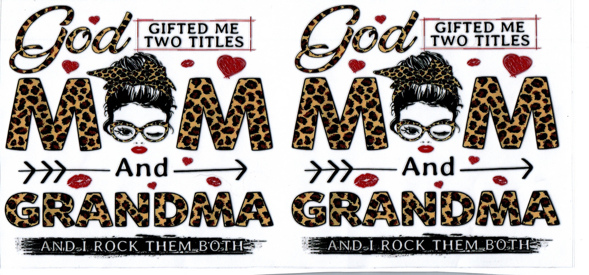 16oz 2 titles mom and grandma tan Family 26