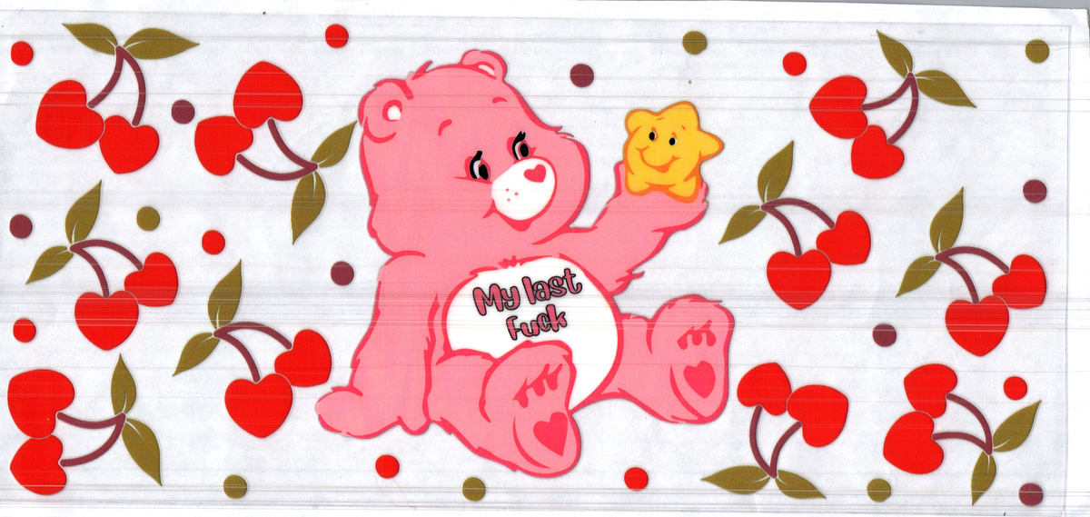 16 oz my last f*** cherry heart bear assorted 263