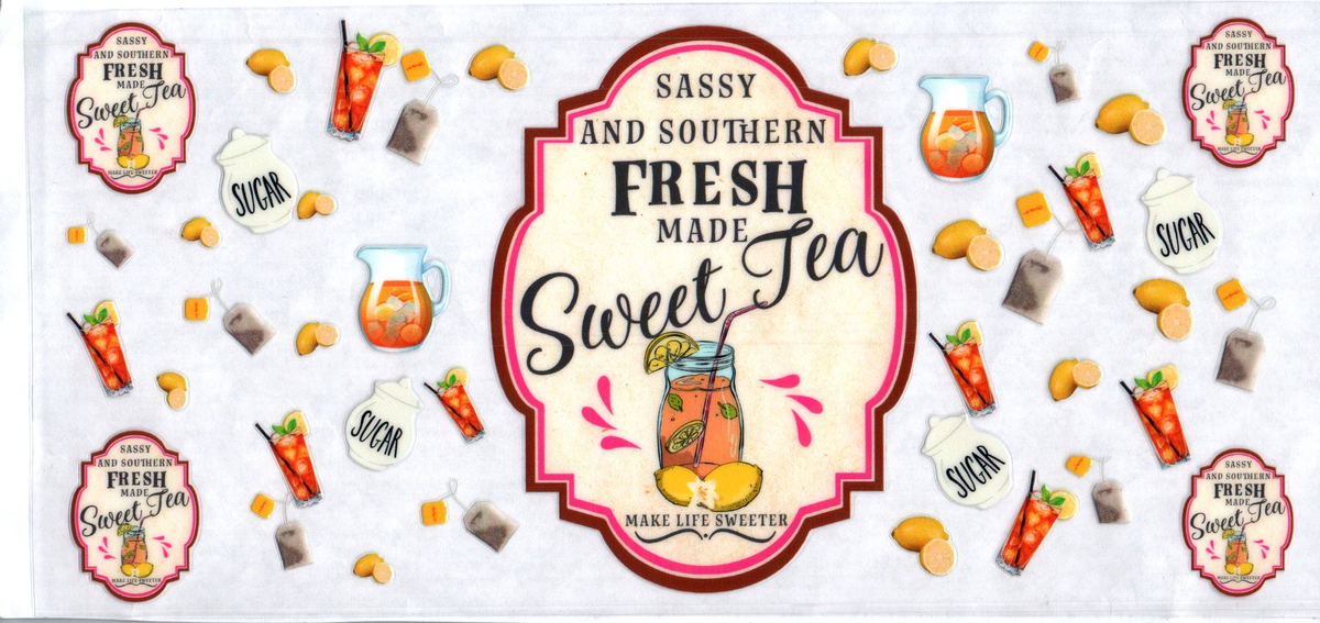 16oz sassy and southern fresh made sweet tea 269