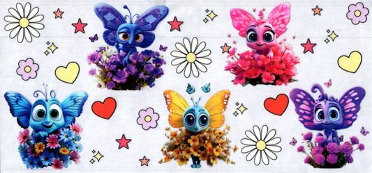 16oz Multicolored Animal Butterfly 27