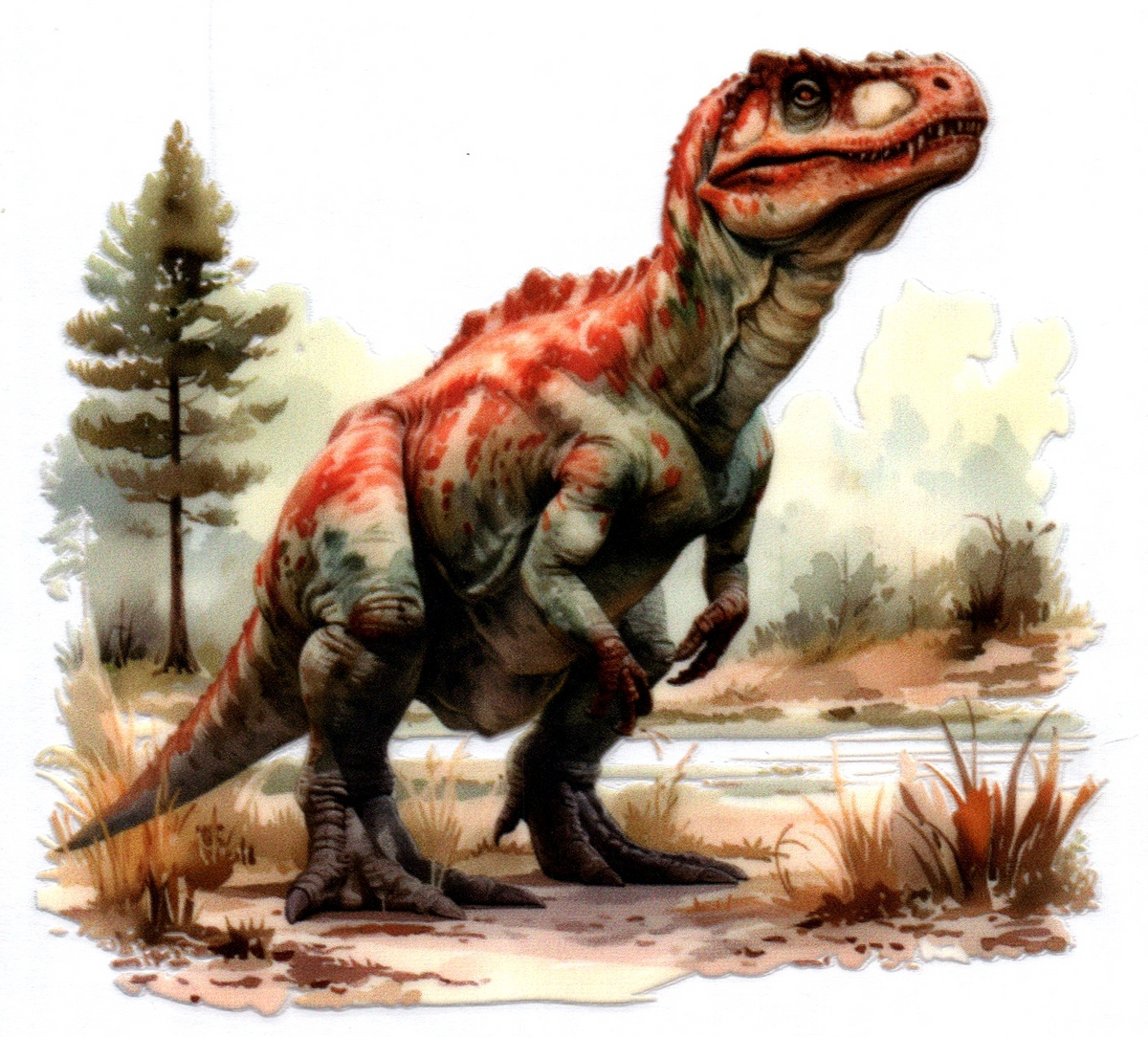 T-Rex dinosaur Single Decal 27