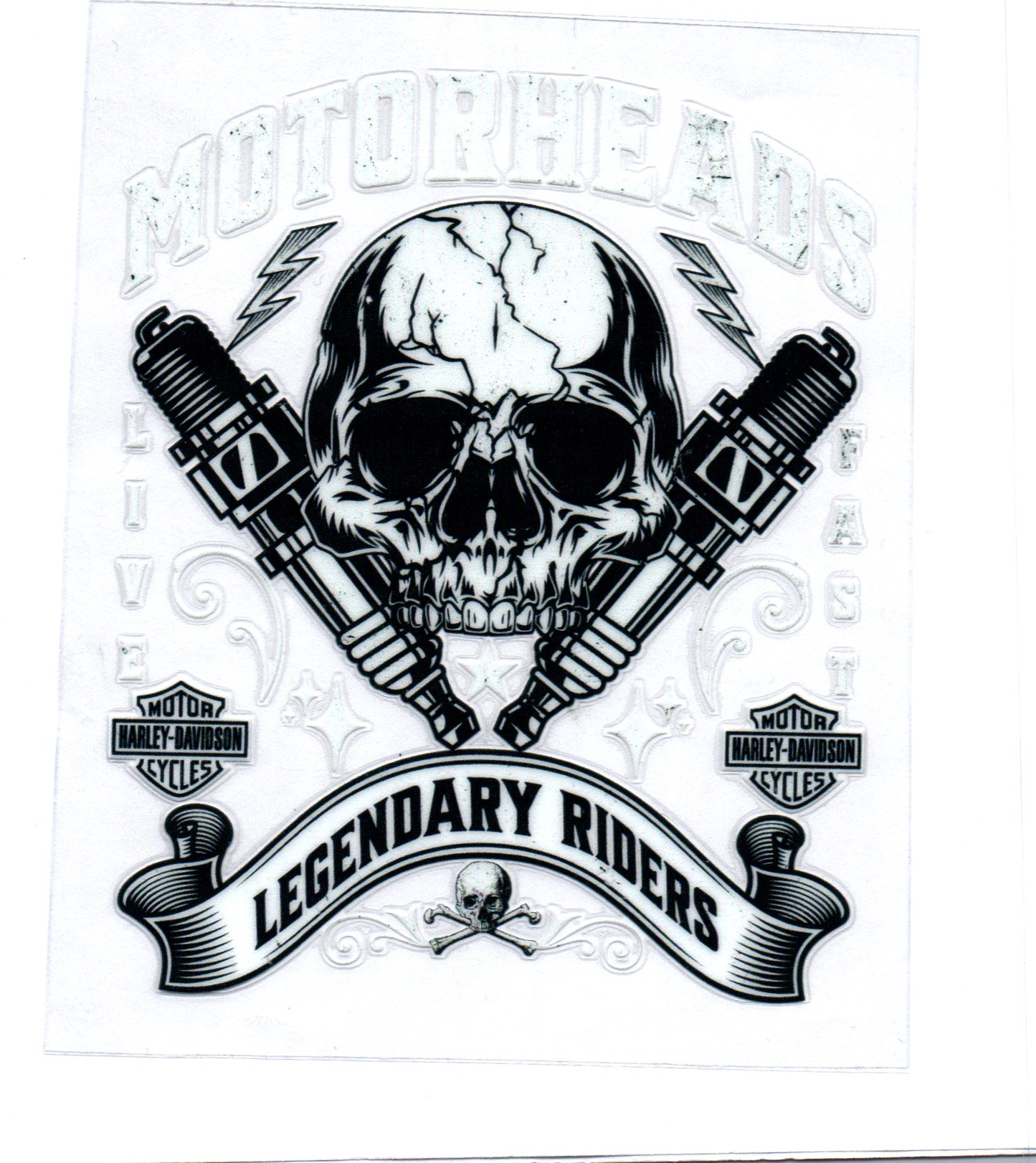 Motorheads Legendary Riders Decal 27