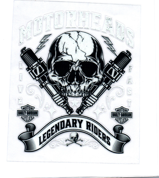 Motorheads Legendary Riders Decal 27