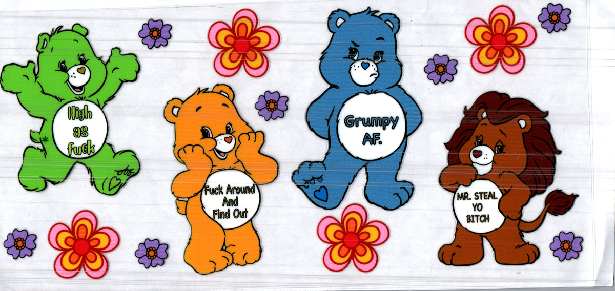 16 oz sassy bears and lion assorted 276