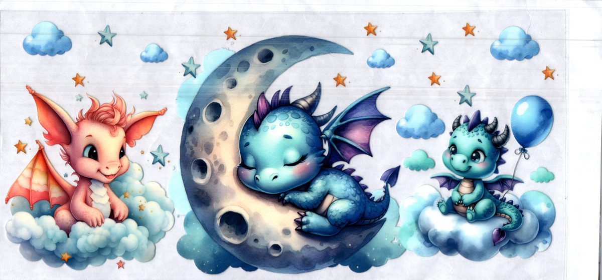 16 oz  baby dragons clouds & moon misc 277