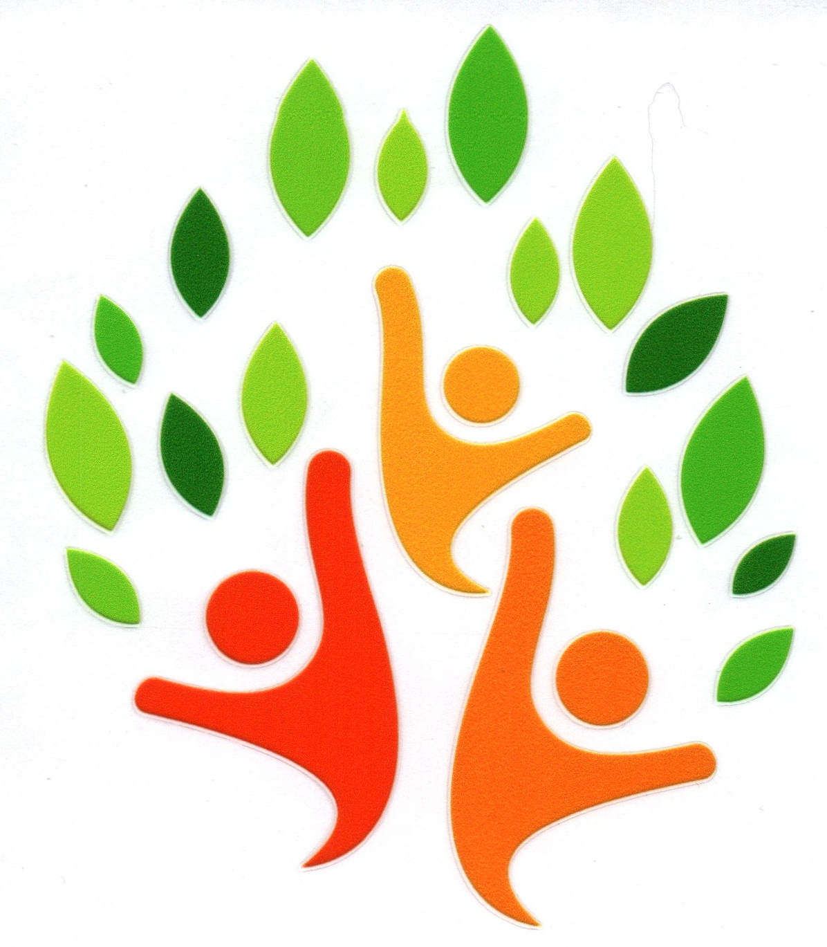 Tree made of people Autism Single Decal 27