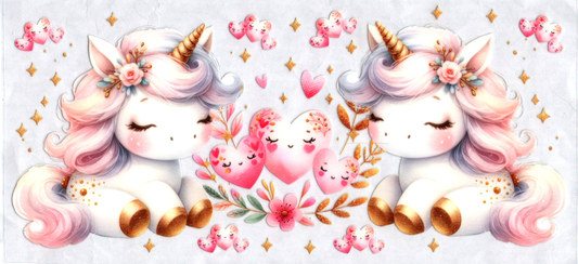 16oz baby unicorn with hearts kids