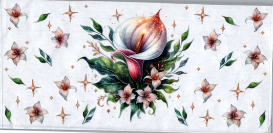 16oz Star And White Flowers 28