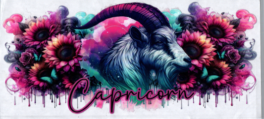 16oz Zodiac Pink Flower Capricorn 29