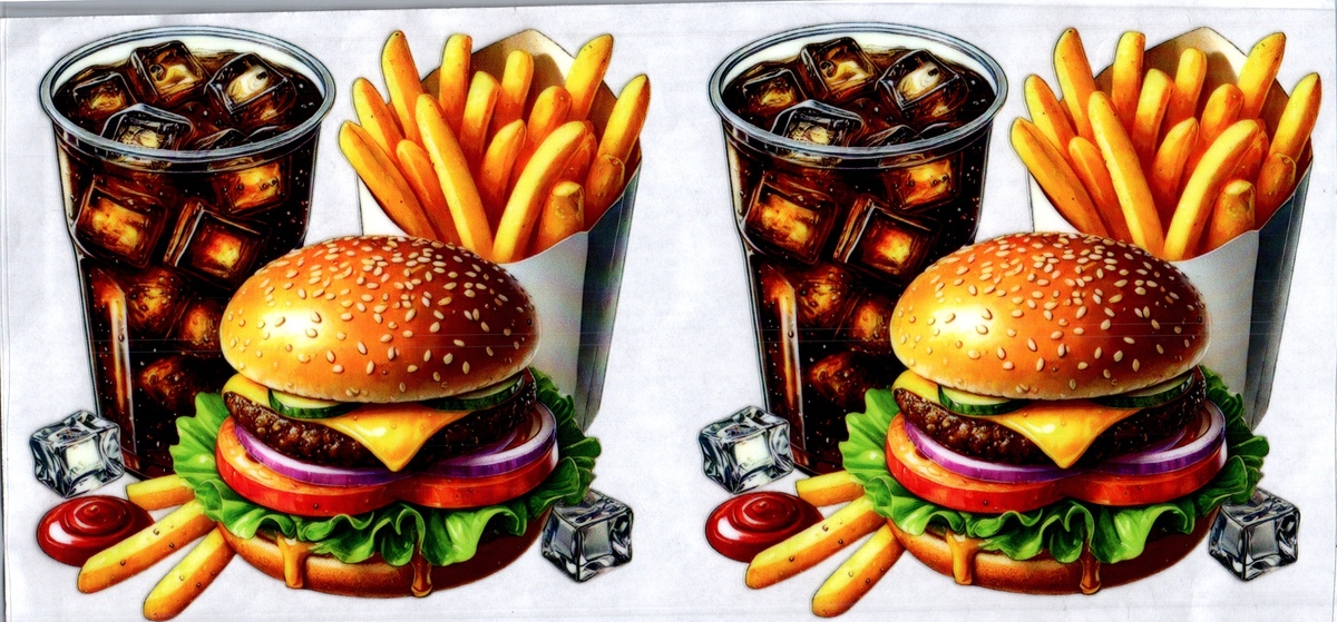 16oz burger cola fries 280
