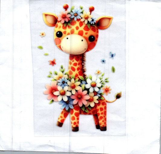 Baby Giraffe Animal Decal
