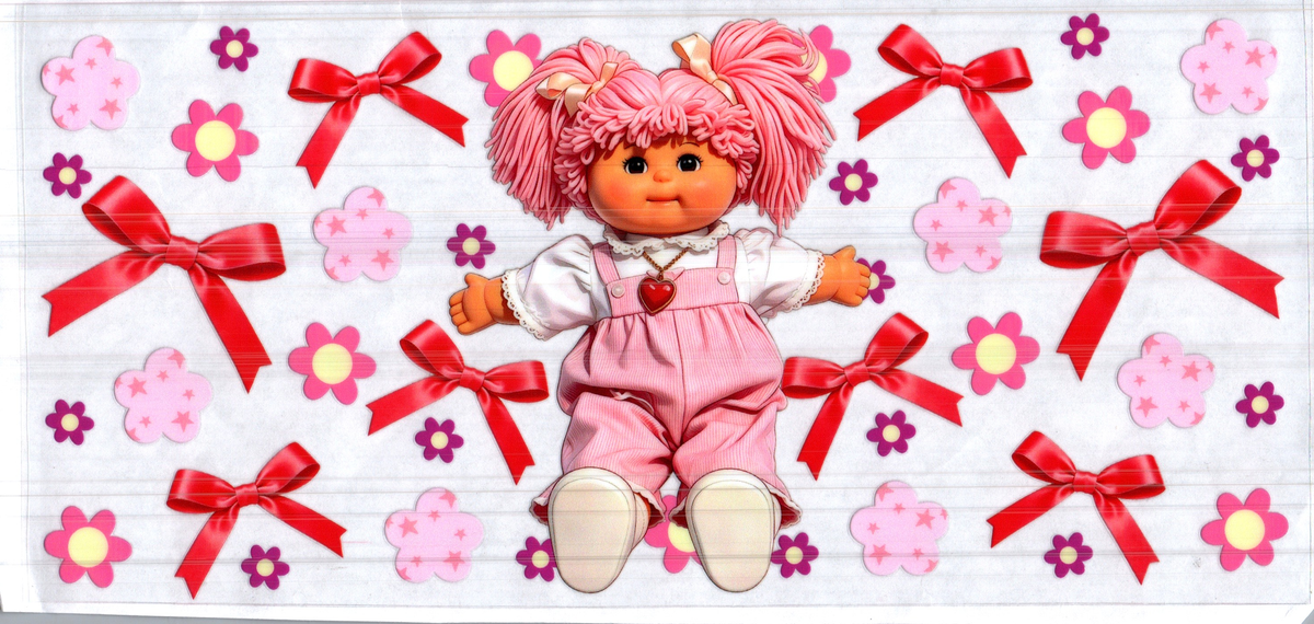 16 oz cabbage doll red bows assorted 284