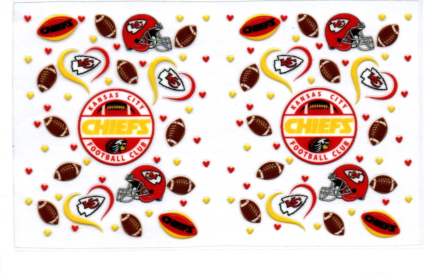 KC Chiefs Football Spray Bottle Wrap 28