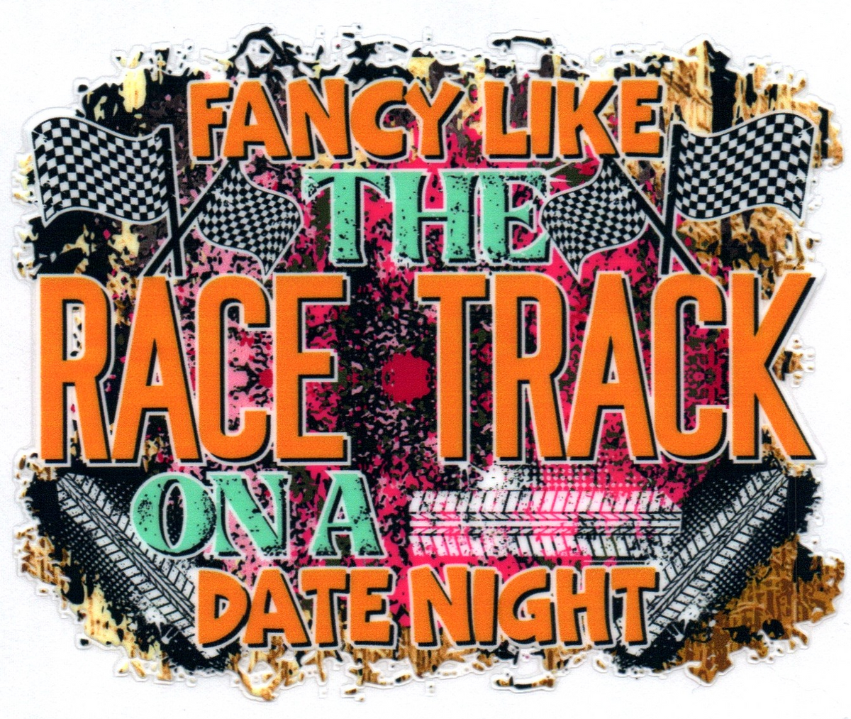 Fancy Like the race track on a date night Misc. Single Decal 28