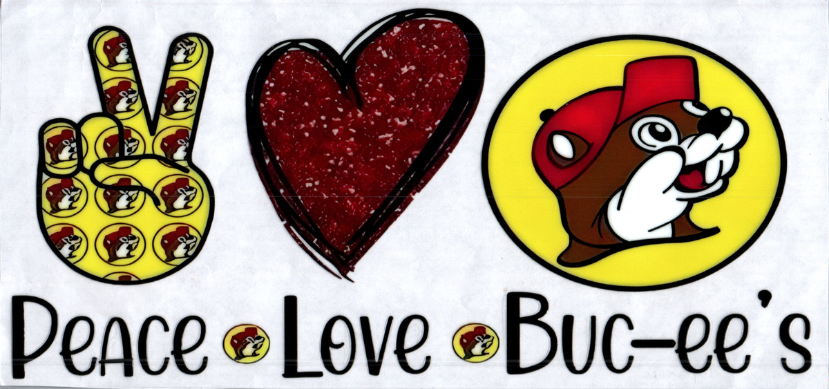 16oz peace love buc-ee's 288