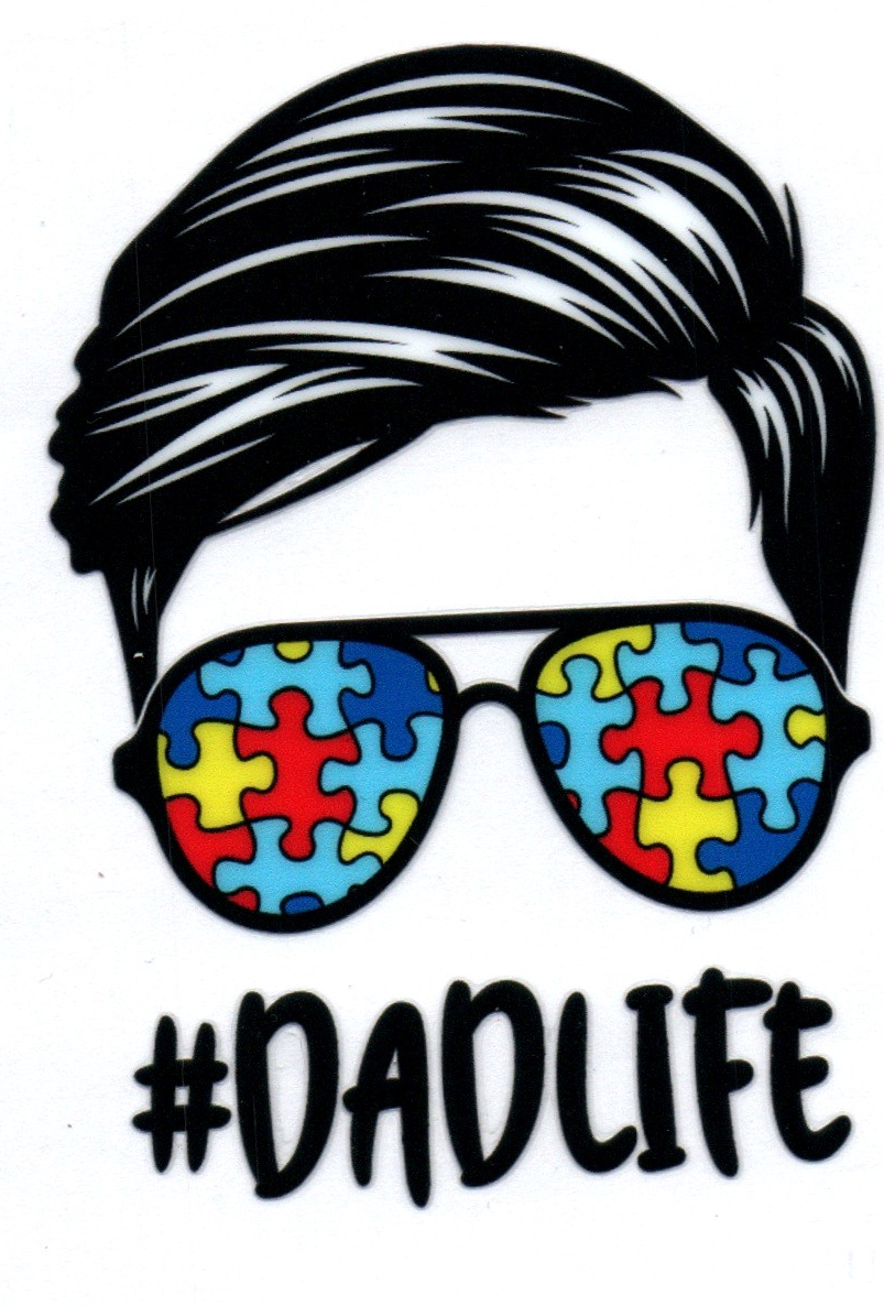 Autism #DadLife Single Decal 2