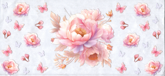 16oz Butterflies And Pink Flowers 29