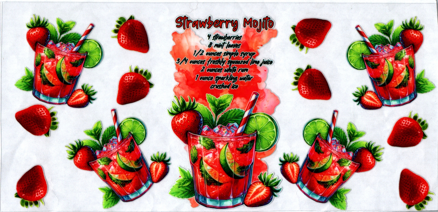 16 oz Strawberry Mojito Alcohol 29