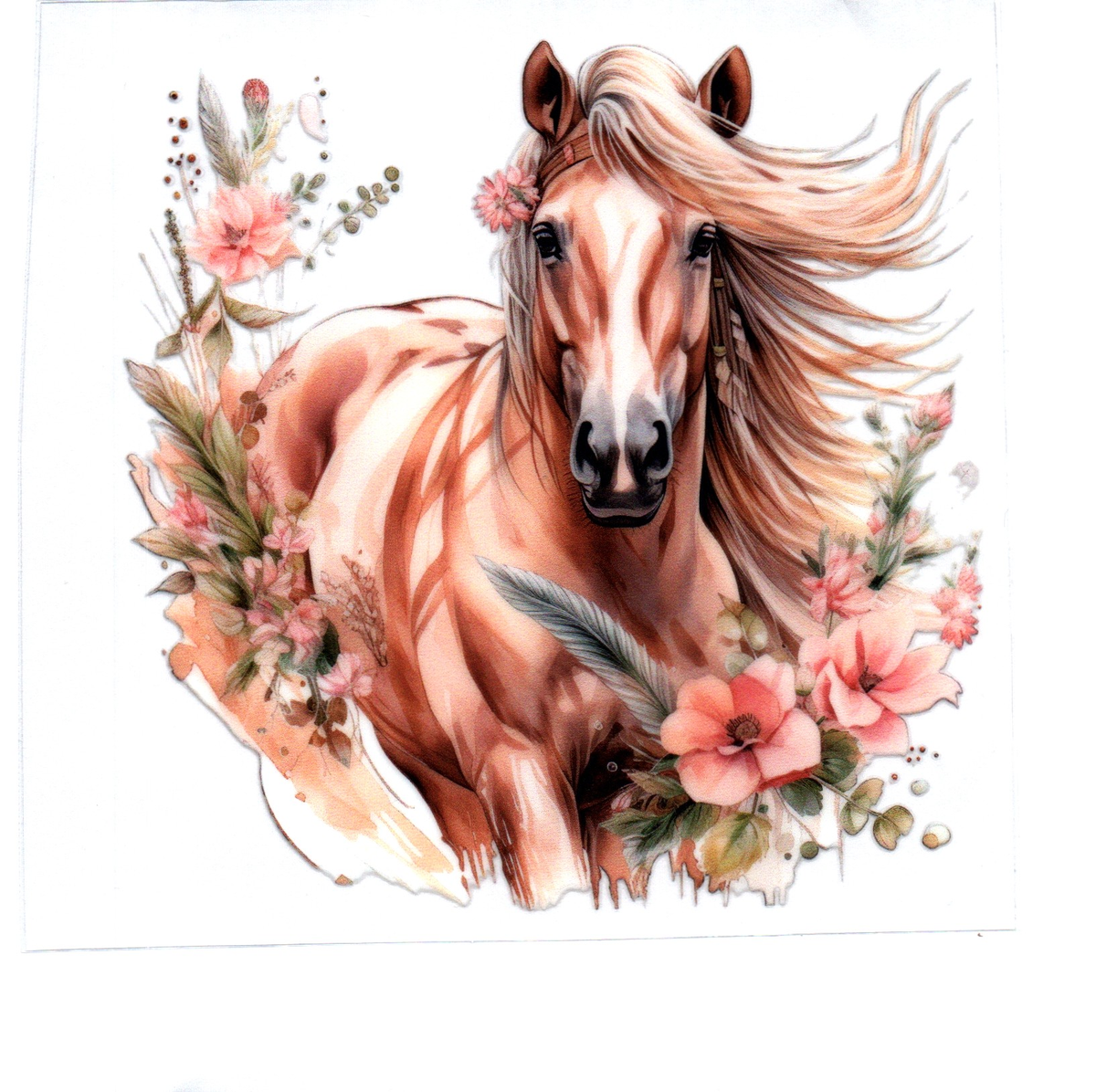 Tan horse Single Decal 29
